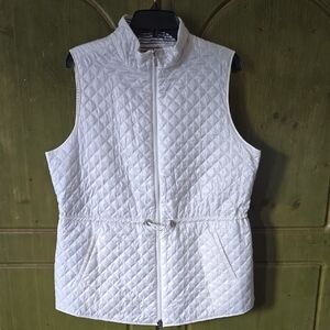 CHICO's ZENERGY off-White Quilted Women's zipped Vest EUC - Chicos 2 - US 12 14